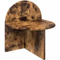 vidaXL Table de chevet Chêne Fumé 40 x 35,5 x 45,5 cm