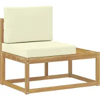 vidaXL Canapé d'extérieur , blanc, 91 x 63 x 73 cm, bois massif d'acacia