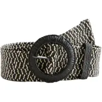 Next Ceinture noir / blanc cassé