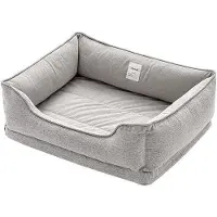 OEM Coussins orthopédiques lavables pour chiens de petite et moyenne taille, coussins amovibles, moelleux et résistants aux morsures, lit pour chien