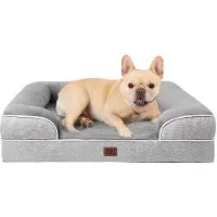 OEM Lit orthopédique pour chien, 76 x 51 x 15 cm, gris, imperméable, antidérapant