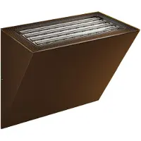 Beneito Faure Applique Murale Led Comet Power Switch 40 X 90 Mm Corten, 10/20 W, Dimmable Par Triac, 2700 K - 4000 K, Ip65 -