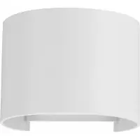 Beneito Faure Lek R Wall - Applique Murale Led Ronde Pour Intérieur Et Extérieur, 6,8 W, Faisceau Réglable 0-120°, Blanc Mat 3000 K -