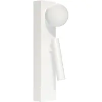 Beneito Faure Applique Murale Led Sphere Alp 20 W 2700 K, Faisceau Lumineux Orientable À 360°, Confort Visuel Ugr < 19, Blanc Mat -