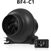 StarTech.com Ventilateur tubulaire EC - C1-100 - 100 mm (10 cm) -via Wi-Fi et application - Régulation de la vitesse - 357 m³/h - 18 W -