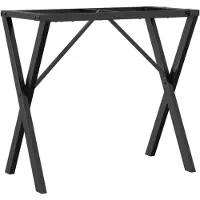 Syfax Pieds de table à manger cadre en X 80x40x73 cm acier