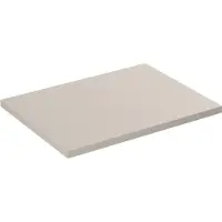 Meublorama Plan pour vasque BELLA 60 cm – Coloris marron congo – Finition mate pour meuble suspendu