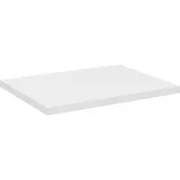 Meublorama Plan vasque VANO – Blanc alpin – L50 × P40 × H2 cm – Élégance compacte à poser