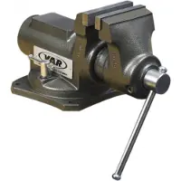 VAR Professional Bench Vise 125 Mm Workstand Noir