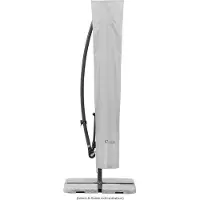 OEM Housse de protection pour parasol rond jusqu'à 300 cm de diamètre, gris argenté