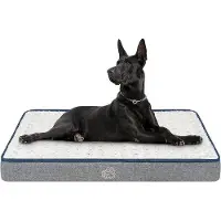 OEM Lit orthopédique pour chien XXL gris 112 x 76 x 75 cm