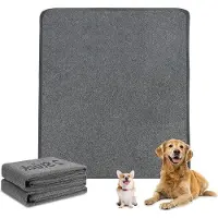OEM Tapis pour chien lavables 90 x 120 cm, lot de 2, ultra-absorbants et antidérapants