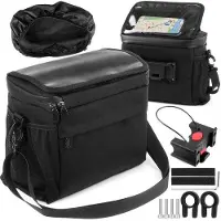 OEM Sac de guidon de vélo imperméable 6 L, universel, noir