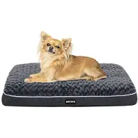 OEM Lit orthopédique pour chien, coussin lavable, 76 cm, gris foncé