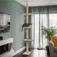 OEM Arbre à chat 240-288 cm, beige, avec 3 plateformes