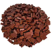 LEGO Briques 2x4 Marron Rouge - 3001 NOUVEAU Quantité 500x