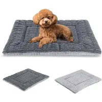 OEM Lit pour chien lavable, coussin en mousse à mémoire de forme, gris, taille M, 75 x 50 cm