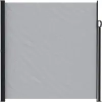 vidaXL Auvent latéral extensible gris 500 x 200 cm en polyester