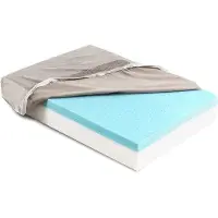 OEM Lit orthopédique pour chien L - Bon pour les articulations - Mousse à mémoire de forme Coussin pour chien thermorégulateur - Gel - Housse amovible, imperméable et lavable en machine