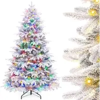 OEM Sapin de Noël avec lumières LED et flocons de neige, 180 cm