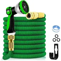 Famanu Kit de tuyaux d'arrosage flexibles de 30 mètres, en latex à 3 couches