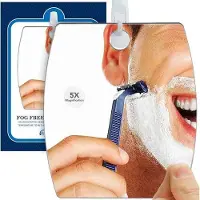 OEM Petit miroir de maquillage anti-buée pour la salle de bain, adhésif, de voyage