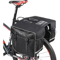 OEM Sacoche de vélo imperméable 30 L, sacoche double pour VTT et vélos de course, protection contre la pluie