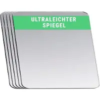 OEM Miroirs en acrylique de poche – Petits miroirs carrés doubles ultra-fins en acrylique, parfaits pour les loisirs créatifs, les voyages, les soins de beauté et bien plus encore – 4,5 × 4,5 cm, lot de 5