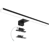 OEM Lampe LED pour miroir 10 W, noire, 40 cm, étanche