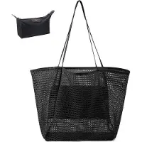 OEM Sac de voyage avec trousse à maquillage et compartiment intérieur - Sac à main pliable - Noir - 45 x 35 x 16 cm