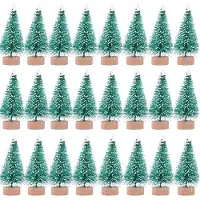 OEM Petits sapins de Noël artificiels avec socle en bois vert