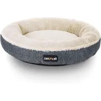 OEM Lit rond pour animal de compagnie, 55 cm, gris foncé