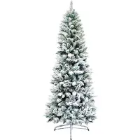 Famanu Sapin de Noël en plastique vert de 150 cm