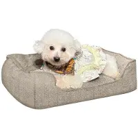 OEM Grand panier pour chien 90 x 69 x 21 cm, marron, moelleux, antidérapant