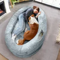 OEM Grand panier bleu pour chiens adultes, très confortable