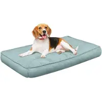 OEM Lit orthopédique pour chiens de grande et moyenne taille, coussin amovible et lavable, tapis pour chien 70 x 55 cm, matelas pour chien avec fond antidérapant, vert