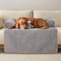 OEM Coussin pour banc pour chien, 100 x 88 cm, lavable, gris