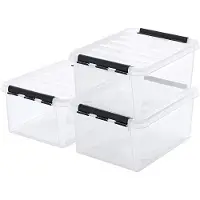 OEM Lot de 3 bacs transparents de 32 litres