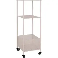 OEM Chariot métallique Rootz Torres - Chariot de rangement à roulettes - Rangement mobile - Structure en acier - 35 x 35 x 106 cm