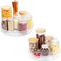 OEM Plateau tournant 23,5 cm x 27 cm « Lazy Susan » - Rangement tournant pour herbes aromatiques