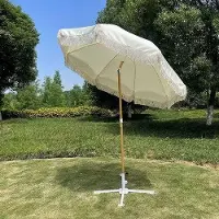 OEM Parasol de jardin portable, blanc