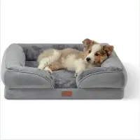 OEM Lit orthopédique pour chien, banc ergonomique avec mousse à cellules fermées, lavable, antidérapant, 71-106 cm