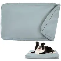 OEM Housse de lit pour chien lavable et amovible, grise, taille L, 102 x 69 x 10 cm