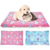 OEM Matelas pour chien en polaire lavable, 61 x 41 cm, lot de 2