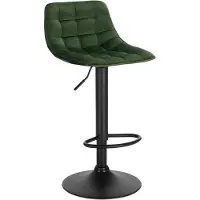 OEM Tabourets de bar verts avec dossier, réglables en hauteur, 60-82 cm