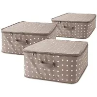 OEM Petites boîtes en PP marron, 46 x 46 x 20,5 cm, peu encombrantes