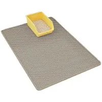 OEM Tapis pour litière 40 x 50 cm en EVA - double couche, motif miel avec de grands trous - doux et agréable au toucher - lavable - tapis pour litière - tapis pour litière pour chatons