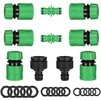 OEM Kit de raccordement pour tuyau d'arrosage, 10 pièces, raccord rapide, double