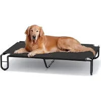 OEM Grand lit pour chien d'extérieur XL noir, portable