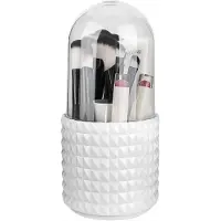 OEM Organiseur de maquillage pivotant à 360 degrés avec support pour pinceaux et 5 compartiments